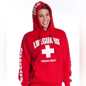 Lifeguard Red Hoodie Sweatshirt